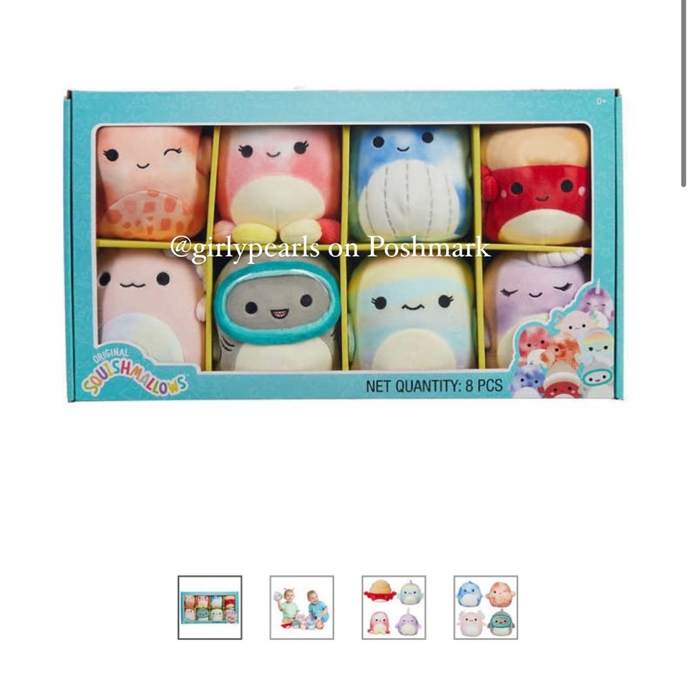 8 Mini Squishmallows 5" Sealife π¦π³ππ βοΈ - Picture 1 of 4